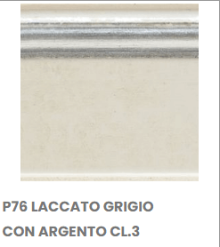 P76 LACCATO GRIGIO CON ARGENTO 